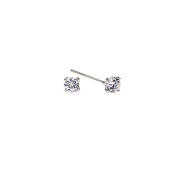3mm Round CZ Stud - Picture 1 of 1